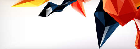 Vector 3d triangles and pyramids abstract background for business or technology presentations,...
