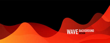 Abstract background - shiny fluid gradients and overlapping waves. Vector Illustration For Wallpaper, Banner, Background, Landing Pageのイラスト素材