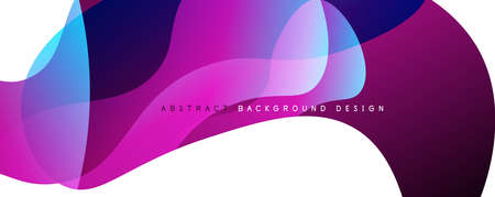 Trendy simple fluid color gradient abstract background with dynamic wave line effect. Vector Illustration For Wallpaper, Banner, Background, Card, Book Illustration, landing pageのイラスト素材