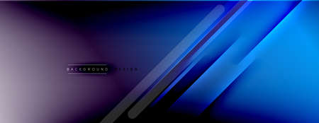 Abstract background - lines composition created with lights and shadows. Technology or business...