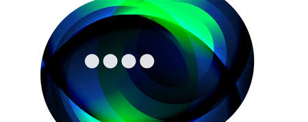 Fluid gradients, swirls and circles. Bright color lines. Vector Illustration For Wallpaper, Banner,...