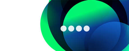 Fluid gradients, swirls and circles. Bright color lines. Vector Illustration For Wallpaper, Banner,...