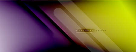 Abstract background - lines composition created with lights and shadows. Technology or business digital template. Trendy simple fluid color gradient abstract background with dynamicのイラスト素材