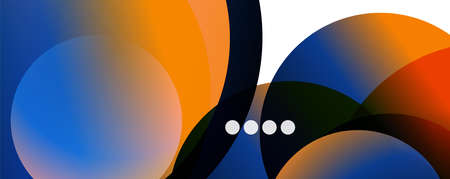 Fluid gradients, swirls and circles. Bright color lines. Vector Illustration For Wallpaper, Banner,...