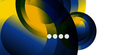 Fluid gradients, swirls and circles. Bright color lines. Vector Illustration For Wallpaper, Banner, Background, Landing Pageのイラスト素材