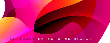 Trendy simple fluid color gradient abstract background with dynamic wave line effect. Vector Illustration For Wallpaper, Banner, Background, Card, Book Illustration, landing pageのイラスト素材