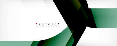 Minimal abstract background - color overlapping shapes on white with shadow lines. Vector Illustration For Wallpaper, Banner, Background, Landing Pageのイラスト素材