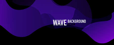 Abstract background - shiny fluid gradients and overlapping waves. Vector Illustration For Wallpaper, Banner, Background, Landing Pageのイラスト素材