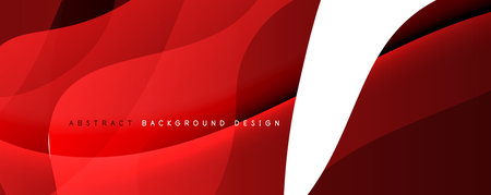 Trendy simple fluid color gradient abstract background with dynamic wave line effect. Vector Illustration For Wallpaper, Banner, Background, Card, Book Illustration, landing pageのイラスト素材