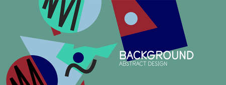 Abstract background with blocks, lines, geometric shapes. Techno or business concept for wallpaper,...