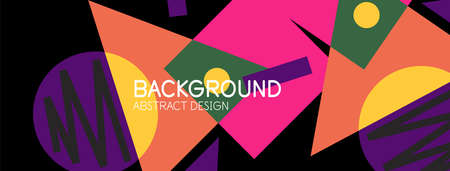 Abstract background with blocks, lines, geometric shapes. Techno or business concept for wallpaper,...