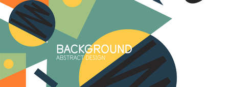 Abstract background with blocks, lines, geometric shapes. Techno or business concept for wallpaper,...