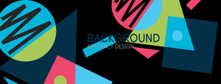 Abstract background with blocks, lines, geometric shapes. Techno or business concept for wallpaper,...