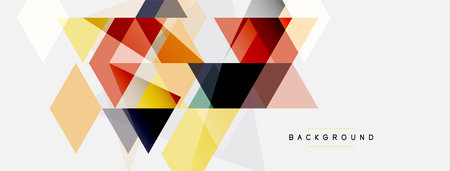 Mosaic triangles geometric background. Techno or business concept, pattern for wallpaper, banner,...