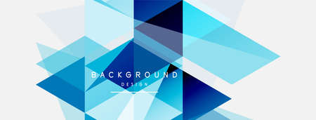 Mosaic triangles geometric background. Techno or business concept, pattern for wallpaper, banner,...