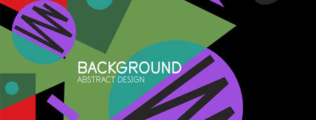 Abstract background with blocks, lines, geometric shapes. Techno or business concept for wallpaper, banner, background, landing pageのイラスト素材