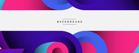 Abstract background. Minimal geometric circles and round style shapes with deep shadow effects....