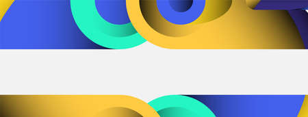 Abstract background. Minimal geometric circles and round style shapes with deep shadow effects....