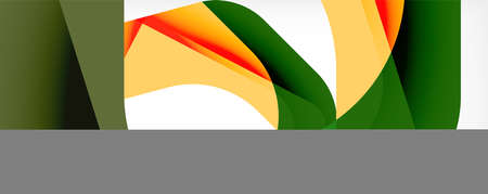 Minimal abstract background - color overlapping shapes on white with shadow lines. Vector Illustration For Wallpaper, Banner, Background, Landing Pageのイラスト素材