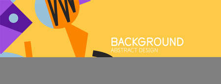 Abstract background with blocks, lines, geometric shapes. Techno or business concept for wallpaper, banner, background, landing pageのイラスト素材