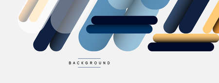 Abstract background. Round shapes, lines compositions on grey backdrop. Vector illustration for wallpaper banner background or landing pageのイラスト素材