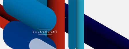 Overlapping round shapes and lines background. Vector illustration for wallpaper banner background...