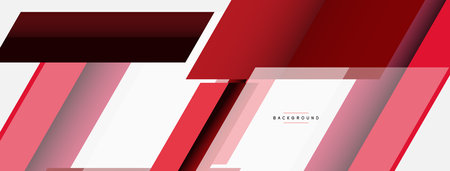 Vector background. Abstract overlapping color lines design with shadow effects. Illustration for wallpaper banner background or landing pageのイラスト素材