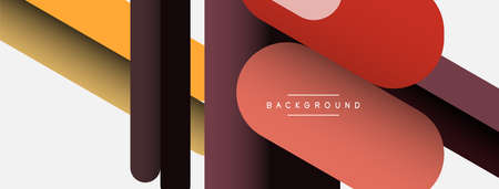 Abstract background. Round shapes, lines compositions on grey backdrop. Vector illustration for wallpaper banner background or landing pageのイラスト素材