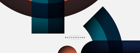Trendy shapes, color minimal design composition, lines and shadows for wallpaper banner background...