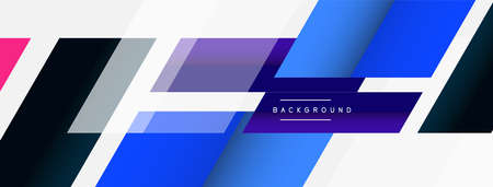 Vector background. Abstract overlapping color lines design with shadow effects. Illustration for...