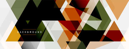 Mosaic triangles geometric background. Techno or business concept, pattern for wallpaper, banner,...