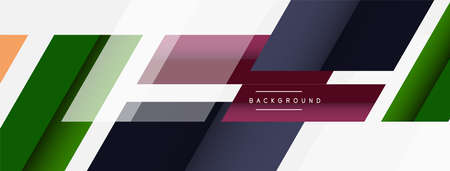 Background. Geometric diagonal square shapes and lines abstract composition. Vector illustration for...