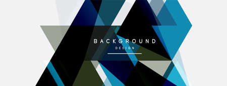 Mosaic triangles geometric background. Techno or business concept, pattern for wallpaper, banner,...