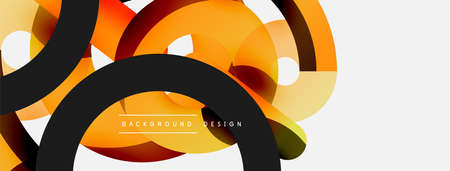 Circle abstract background. Vector illustration for wallpaper banner background card or landing pageのイラスト素材