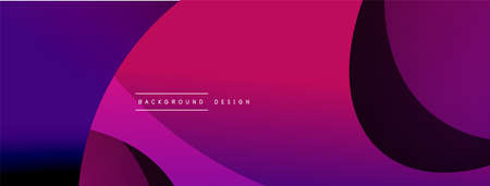Creative geometric wallpaper. Minimal abstract background. Circle and wave composition vector...