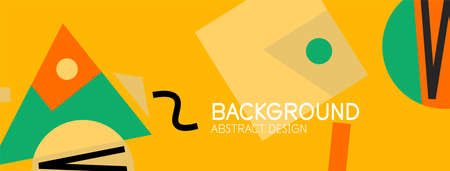 Abstract background with blocks, lines, geometric shapes. Techno or business concept for wallpaper, banner, background, landing pageのイラスト素材