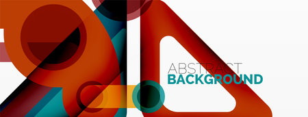 Geometric primitives. Lines, circles abstract backgroundのイラスト素材