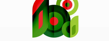 Rings and circles geometric abstract background for wallpaper, banner, backdropのイラスト素材