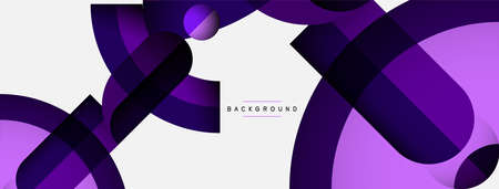Trendy shapes, color minimal design composition, lines and shadows for wallpaper banner background or landing pageのイラスト素材