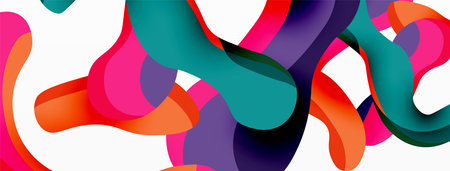 Creative geometric wallpaper. Splash liquid wave fluid shapes background. Techno business template...
