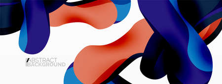 Creative geometric wallpaper. Splash shapes composition background. Techno business template for wallpaper, banner, background or landingのイラスト素材