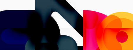 Creative geometric wallpaper. Circles, lines background. Business template for wallpaper, banner,...