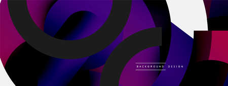 Circle abstract background. Vector illustration for wallpaper banner background card or landing pageのイラスト素材