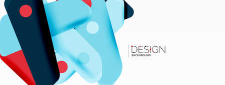 Tech minimal geometric wallpaper. Creative abstract background. Ribbon style stripes vector...
