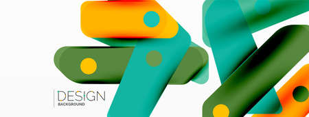 Tech minimal geometric wallpaper. Creative abstract background. Ribbon style stripes vector...