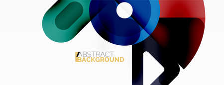Creative geometric wallpaper. Circles, lines background. Business template for wallpaper, banner,...