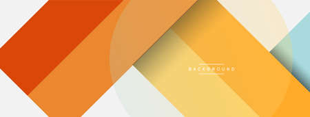 Geometric shapes composition abstract background. Circles lines and rectangles. Vector illustration...