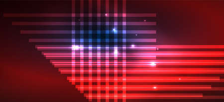Background neon glowing lines and geometric shapes. Lights in the dark wallpaper for concept of AI...