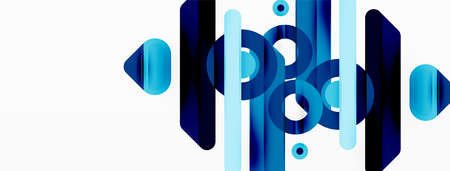 Creative geometric wallpaper. Minimal lines and circles background
