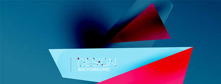 Background abstract overlapping shapes. Minimal composition vector illustration for wallpaper banner...